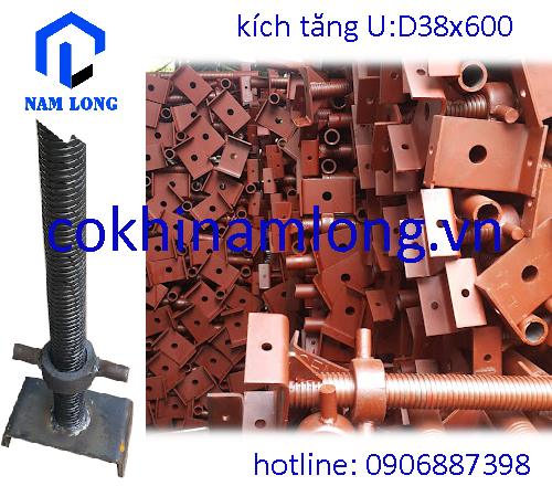 Kích tăng giàn giáo U D38x600 - Phụ Kiện Giàn Giáo Nam Long - Công Ty TNHH Cơ Khí Nam Long